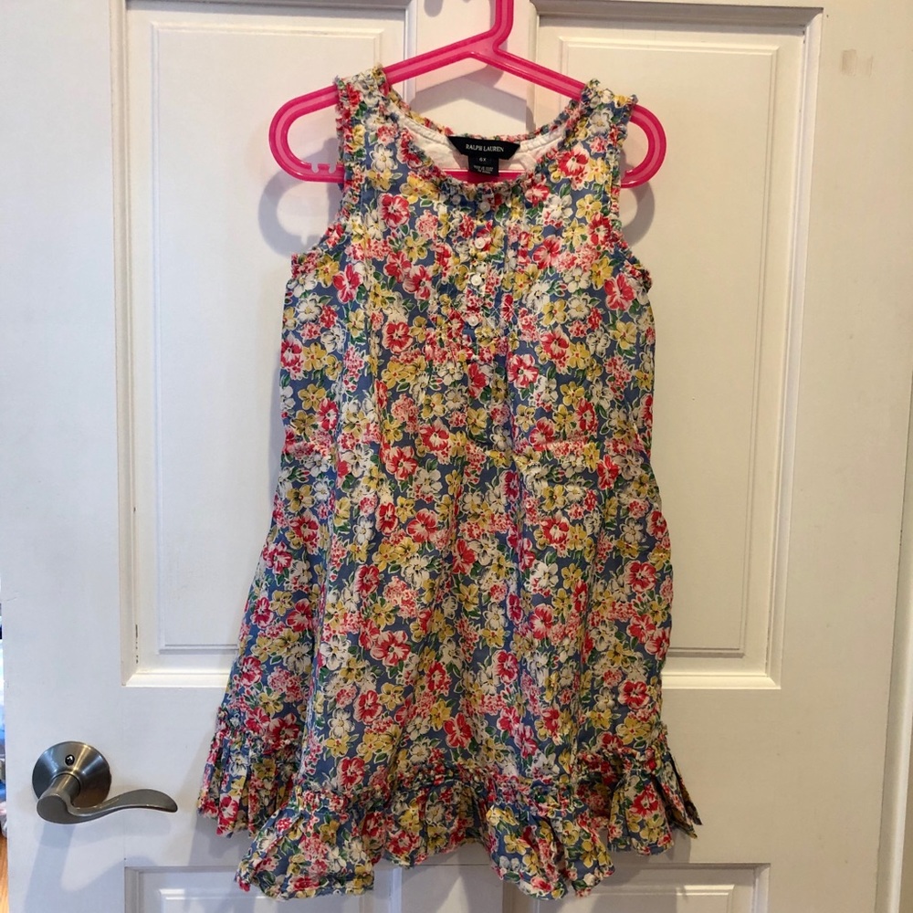 Ralph Lauren girls floral dress NWOT